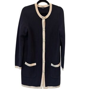 Talbots Black and‎ Cream Cardigan Dress